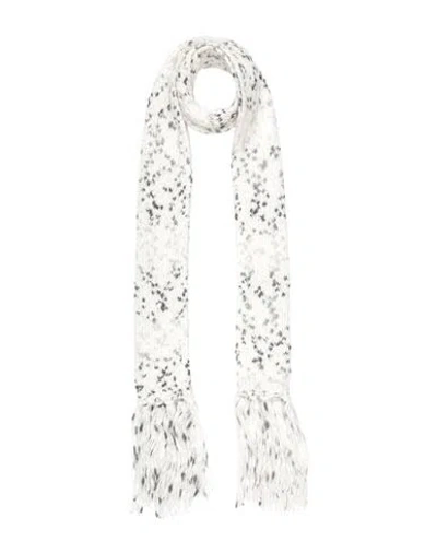Carla G. Woman Scarf Ivory Size 8 Polyacrylic, Wool, Alpaca Wool, Polyamide In White
