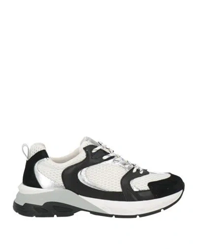 Carla G. Woman Sneakers White Size 11 Textile Fibers, Leather
