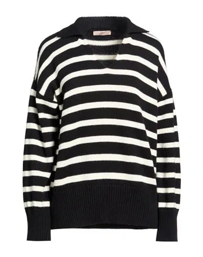 Carla G. Woman Sweater Black Size 8 Polyacrylic, Alpaca Wool, Polyamide, Polyester