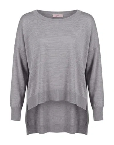 Carla G. Woman Sweater Grey Size 6 Wool, Acrylic In Gray
