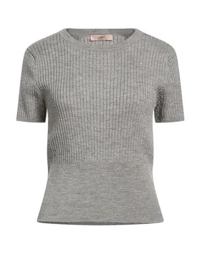 Carla G. Woman Sweater Grey Size 8 Wool In Multi