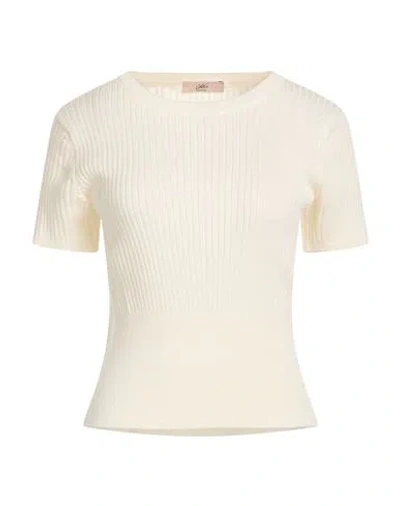 Carla G. Woman Sweater Ivory Size 8 Wool In White