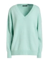 Carla G. Woman Sweater Light Green Size 6 Polyacrylic, Alpaca Wool, Polyamide, Polyester In Green