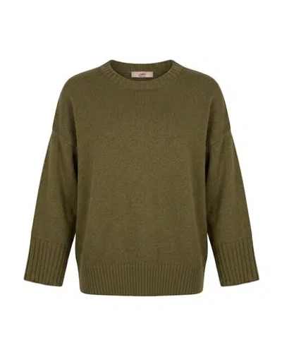 Carla G. Woman Sweater Military Green Size 6 Polyacrylic, Alpaca Wool, Polyamide, Polyester
