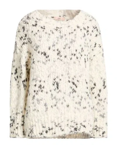Carla G. Woman Sweater Off White Size 8 Polyacrylic, Wool, Alpaca Wool, Polyamide