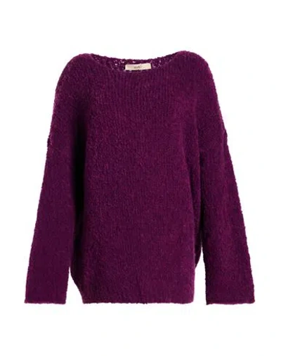 Carla G. Woman Sweater Purple Size 6 Polyacrylic, Wool, Polyamide, Alpaca Wool, Elastane