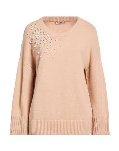 Carla G. Woman Sweater Sand Size 6 Polyacrylic, Alpaca Wool, Polyamide, Polyester In Beige