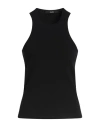 Carla G. Woman Tank Top Black Size 8 Viscose, Polyester