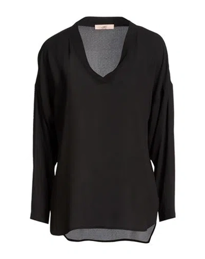 Carla G. Woman Top Black Size 6 Polyester