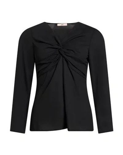 Carla G. Woman Top Black Size 6 Polyester