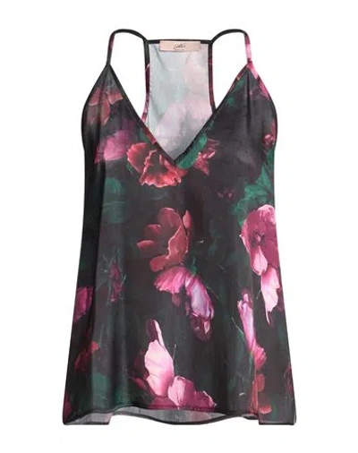 Carla G. Woman Top Black Size 8 Polyester