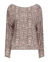 Carla G. Woman Top Blush Size 6 Viscose In Pink