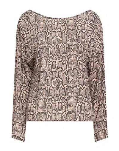 Carla G. Woman Top Blush Size 6 Viscose In Pink
