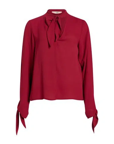Carla G. Woman Top Brick Size 6 Polyester In Red