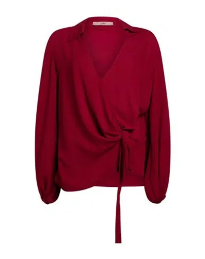 Carla G. Woman Top Brick Size 8 Polyester In Multi