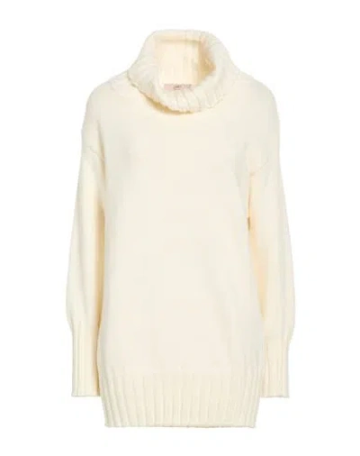 Carla G. Woman Turtleneck Ivory Size 8 Polyacrylic, Alpaca Wool, Polyamide, Polyester In White