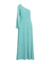 Carla Montanarini Luxe Woman Maxi Dress Light Green Size 12 Polyester