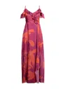 Carla Montanarini Long Dresses In Red
