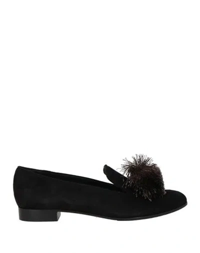 Carla Orti® Carla Orti Woman Loafers Black Size 7.5 Leather