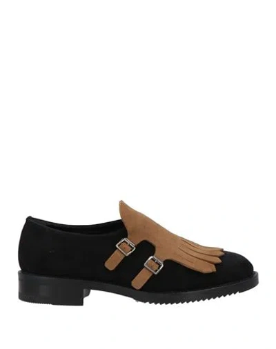 Carla Orti® Carla Orti Woman Loafers Black Size 4 Leather