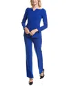 Carla Ruiz 2pc Jacket & Trouser Set In Blue