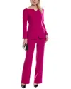 Carla Ruiz 2pc Jacket & Trouser Set In Red