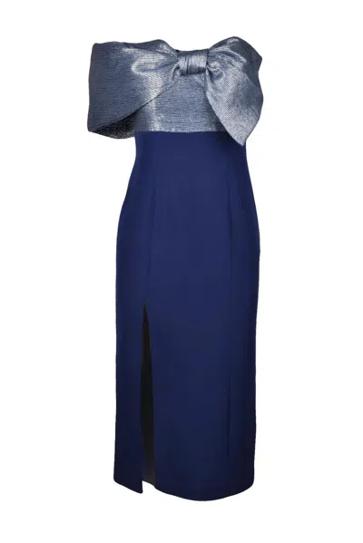 Carla Ruiz Longuette Sheath Dress - Blue