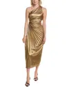 Carla Ruiz Midi Dress In Gold