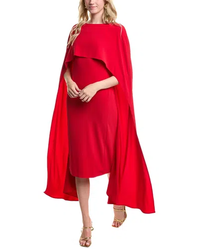 Carla Ruiz Midi Dress In Red