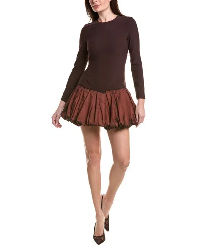 Carla Ruiz Mini Dress In Brown