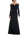 Carla Ruiz Off-the-shoulder Maxi Dress In Black