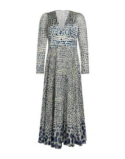 Carla Ruiz Woman Maxi Dress Ivory Size 8 Polyester In Gold