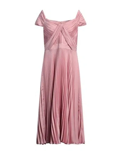 Carla Ruiz Woman Maxi Dress Pink Size 14 Polyester, Elastane