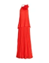 Carla Ruiz Woman Maxi Dress Red Size 12 Polyester In Red