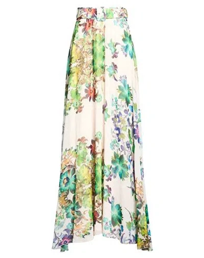 Carla Ruiz Woman Maxi Skirt Green Size 6 Polyester