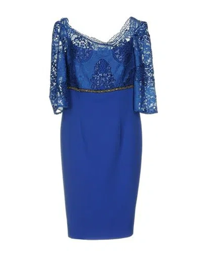 Carla Ruiz Woman Mini Dress Blue Size 16 Polyester