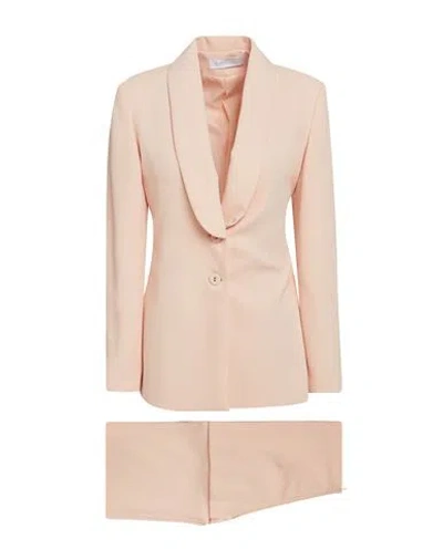 Carla Ruiz Woman Suit Salmon Pink Size 10 Polyester