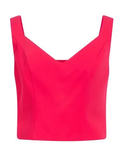 Carla Ruiz Woman Top Garnet Size 8 Polyester In Red