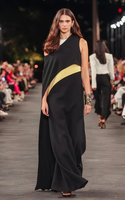 Carla Zampatti Asymmetric Crepe Gown