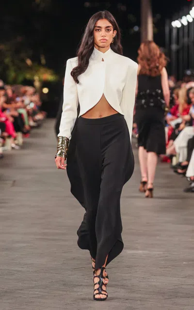 Carla Zampatti Low-rise Crepe Tapered Pants