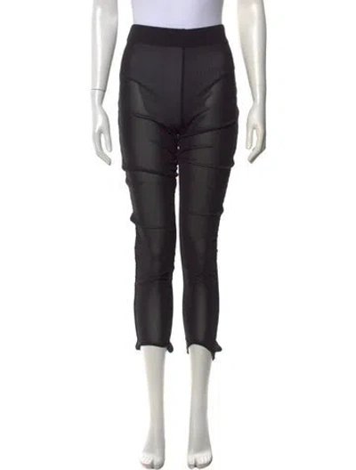Pre-owned Carla Zampatti Nylon Skinny Leg Pants W/ Tags In Black