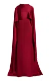 Carla Zampatti Satin Cape Dress