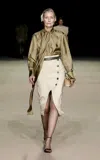 Carla Zampatti Tie-detailed Silk Top In Green