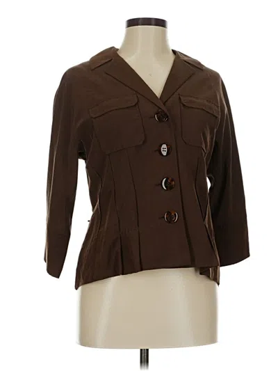 Pre-owned Carlisle Blazer Jacket In Brown