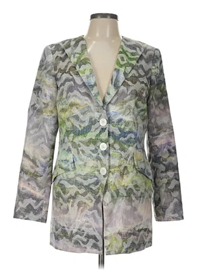 Pre-owned Carlisle Blazer Jacket In Silver