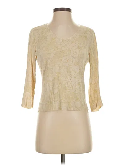 Pre-owned Carlisle Cardigan Sweater In Gold