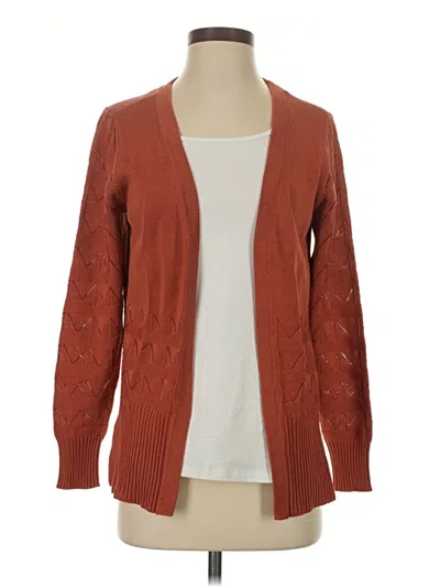 Pre-owned Carlisle Cardigan Sweater In Orange