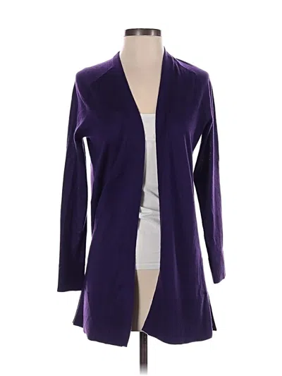 Pre-owned Carlisle Cashmere Cardigan Sweater In Purple