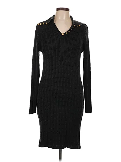 Pre-owned Carlisle Casual Dress In Black