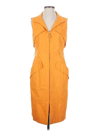 Pre-owned Carlisle Casual Dress In Orange